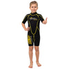 Combinaison shorty de snorkeling Malibu enfants 2,5mm noire-jaune taille S Marlin 117629