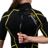 Combinaison shorty de snorkeling Malibu enfants 2,5mm noire-jaune taille S Marlin 117629