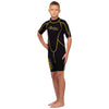 Combinaison shorty de snorkeling Malibu enfants 2,5mm noire-jaune taille S Marlin 117629