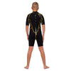 Combinaison shorty de snorkeling Malibu enfants 2,5mm noire-jaune taille M Marlin 117630