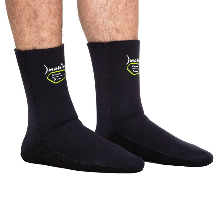 Chaussettes de chasse sous-marine Element 3mm Noires Taille L Marlin 117758
