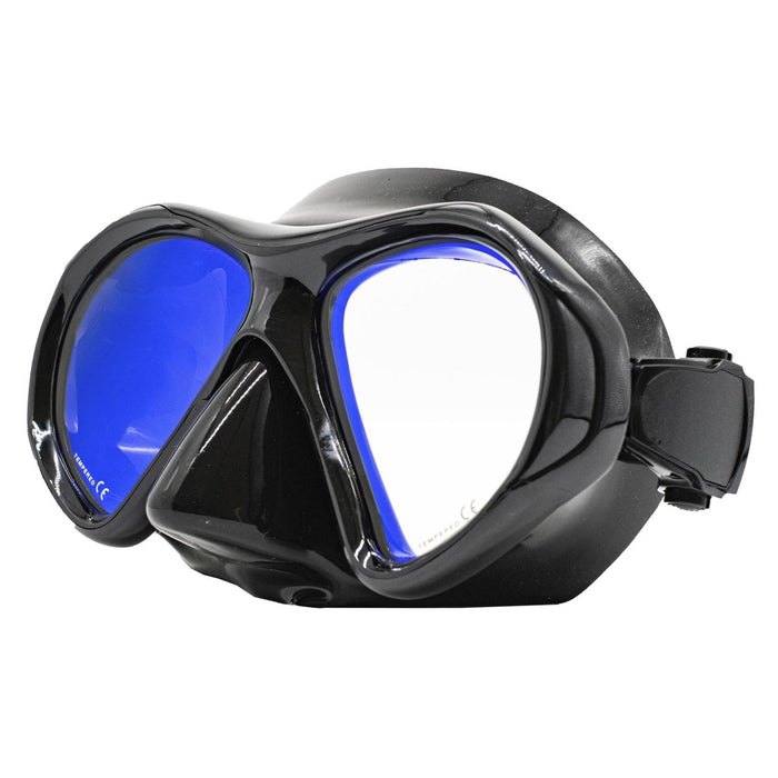 Masque de chasse sous-marine Superba noir avec verres jaunes miroités Marlin 117848