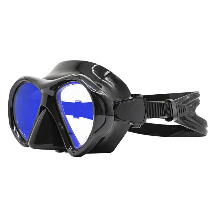 Masque de chasse sous-marine Superba noir avec verres jaunes miroités Marlin 117848