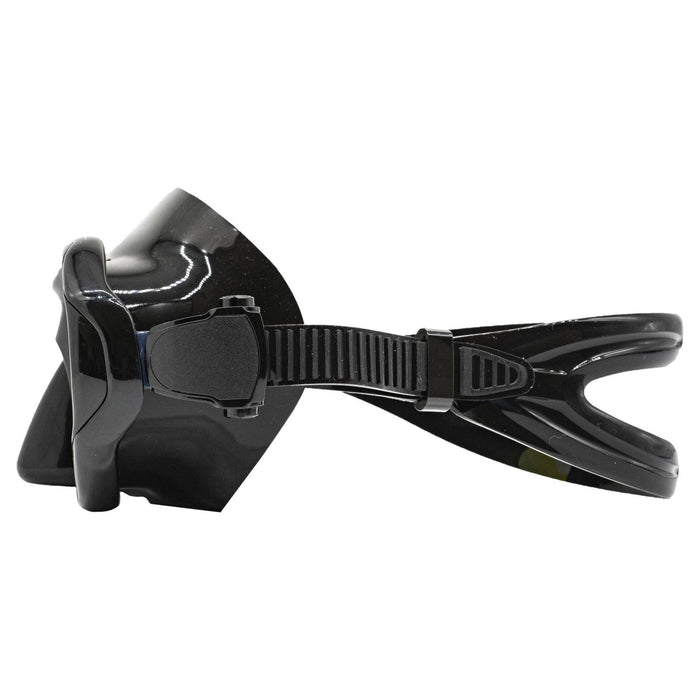 Masque de chasse sous-marine Superba noir avec verres jaunes miroités Marlin 117848