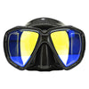 Masque de chasse sous-marine Turbo noir avec verres jaunes miroités Marlin 117849