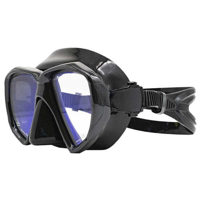 Masque de chasse sous-marine Turbo noir avec verres jaunes miroités Marlin 117849