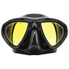 Masque de chasse sous-marine Ergo noir avec verres jaunes miroités Marlin 117850