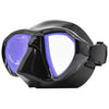 Masque de chasse sous-marine Ergo noir avec verres jaunes miroités Marlin 117850