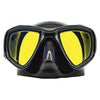 Masque de chasse sous-marine Triton noir avec verres jaunes miroités Marlin 117851