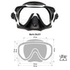 Masque de plongée Enjoy Blanc-Noir Marlin 118129