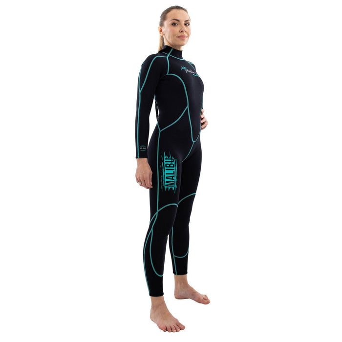 Combinaison de snorkeling Malibu femme 2,5mm noire-bleu aqua taille S Marlin 118319