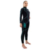 Combinaison de snorkeling Malibu femme 2,5mm noire-bleu aqua taille S Marlin 118319