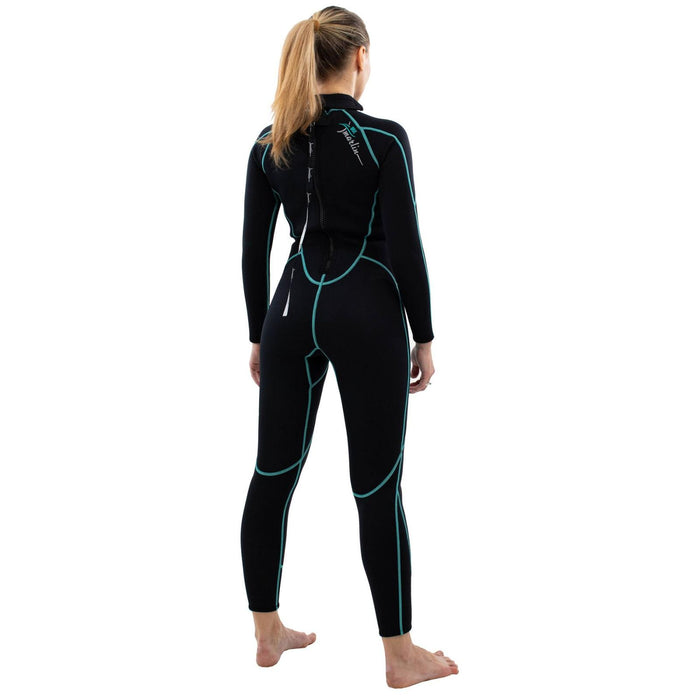 Combinaison de snorkeling Malibu femme 2,5mm noire-bleu aqua taille S Marlin 118319
