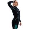 Combinaison de snorkeling Malibu femme 2,5mm noire-bleu aqua taille S Marlin 118319
