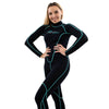 Combinaison de snorkeling Malibu femme 2,5mm noire-bleu aqua taille L Marlin 118323