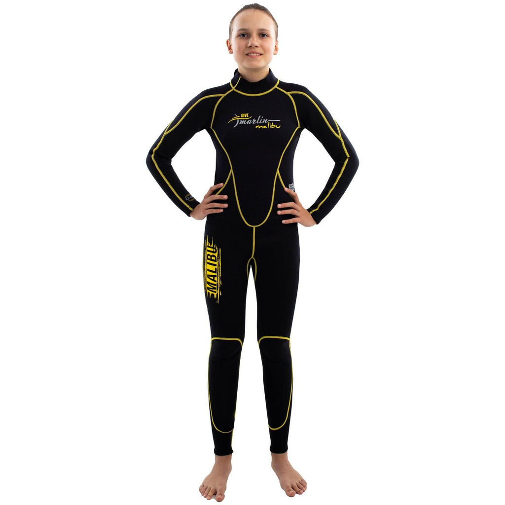 Combinaison de snorkeling Malibu enfants 2,5mm noire-jaune taille L Marlin 118329
