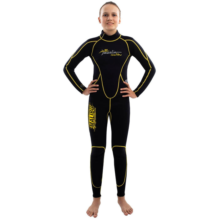 Combinaison de snorkeling Malibu enfants 2,5mm noire-jaune taille L Marlin 118329