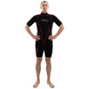 Shorty combinaison Malibu Homme 2.5mm Noir-Rouge Taille M Marlin 118335