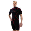 Shorty combinaison Malibu Homme 2.5mm Noir-Rouge Taille M Marlin 118335