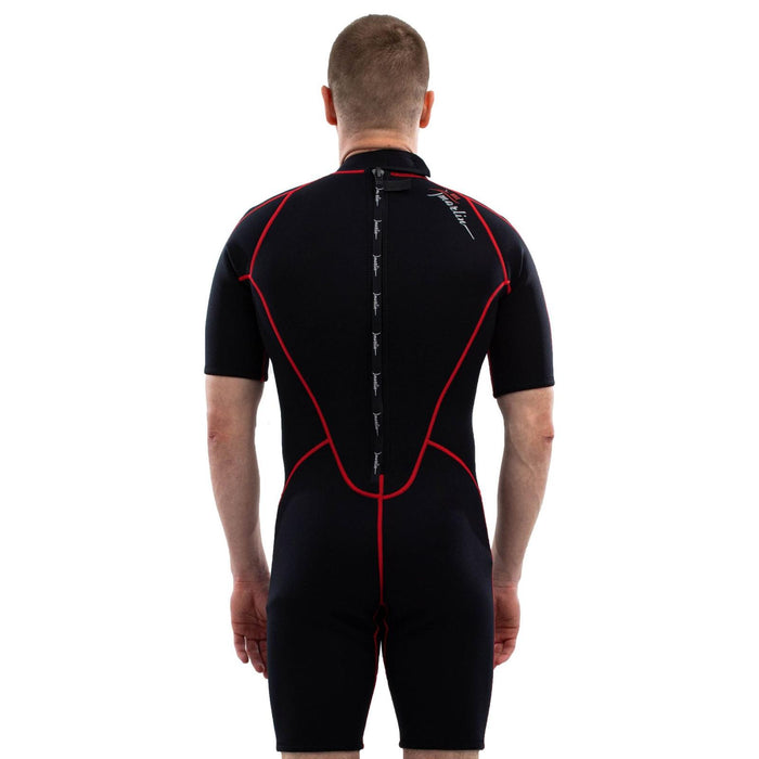 Shorty combinaison Malibu Homme 2.5mm Noir-Rouge Taille M Marlin 118335