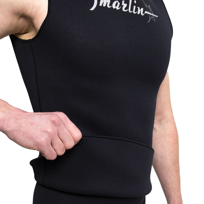 Gilet à capuche en néoprène Nylon 2mm Noir Taille S Marlin 118490