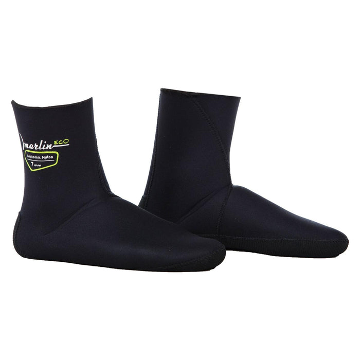 Chaussettes anatomiques de chasse sous-marine Nylon Eco 1.5mm Noires Taille L Marlin 118501