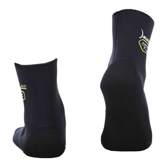 Chaussettes anatomiques de chasse sous-marine Nylon Eco 1.5mm Noires Taille L Marlin 118501