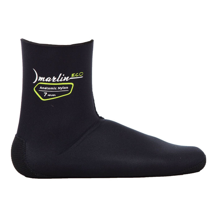 Chaussettes anatomiques de chasse sous-marine Nylon Eco 1.5mm Noires Taille XL Marlin 118502