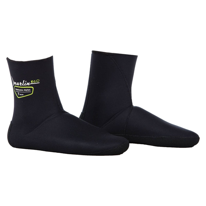 Chaussettes anatomiques de chasse sous-marine Nylon Eco 1.5mm Noires Taille XL Marlin 118502