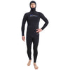 Combinaison de plongée libre intégrale à capuche Ultra Homme 5mm Noir Taille S Marlin 118532