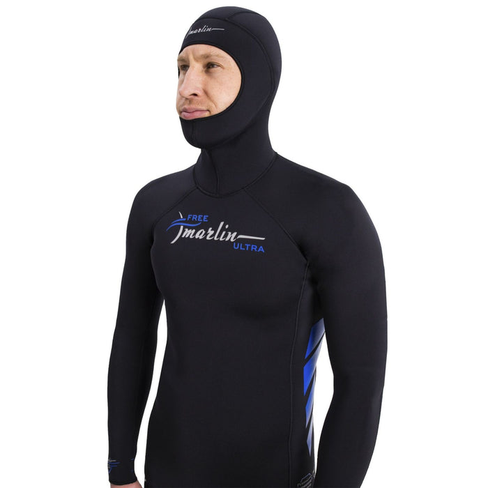 Combinaison de plongée libre intégrale à capuche Ultra Homme 5mm Noir Taille S Marlin 118532