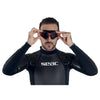 Masque de natation Sonic Noir-Rouge Lentilles Fumées Seac 152-30NR-SBL