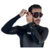 Masque de natation Sonic Noir-Rouge Lentilles Fumées Seac 152-30NR-SBL