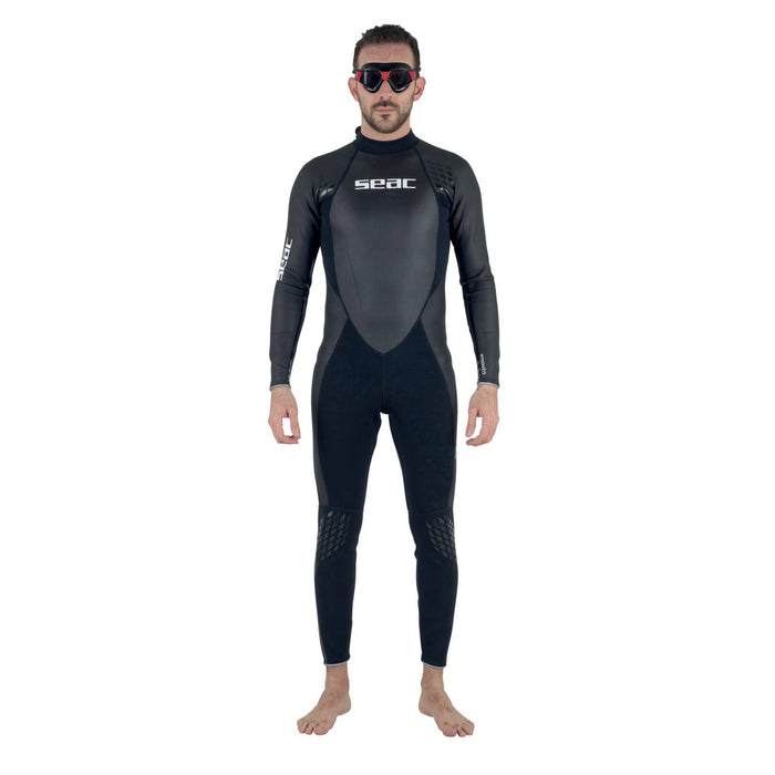 Masque de natation Sonic Noir-Rouge Lentilles Fumées Seac 152-30NR-SBL