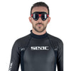 Masque de natation Sonic Noir-Rouge Lentilles Fumées Seac 152-30NR-SBL