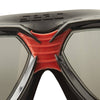 Masque de natation Sonic Noir-Rouge Lentilles Fumées Seac 152-30NR-SBL