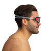 Masque de natation Sonic Noir-Rouge Lentilles Transparentes Seac 152-30NR-SKL