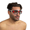 Masque de natation Sonic Noir-Rouge Lentilles Transparentes Seac 152-30NR-SKL