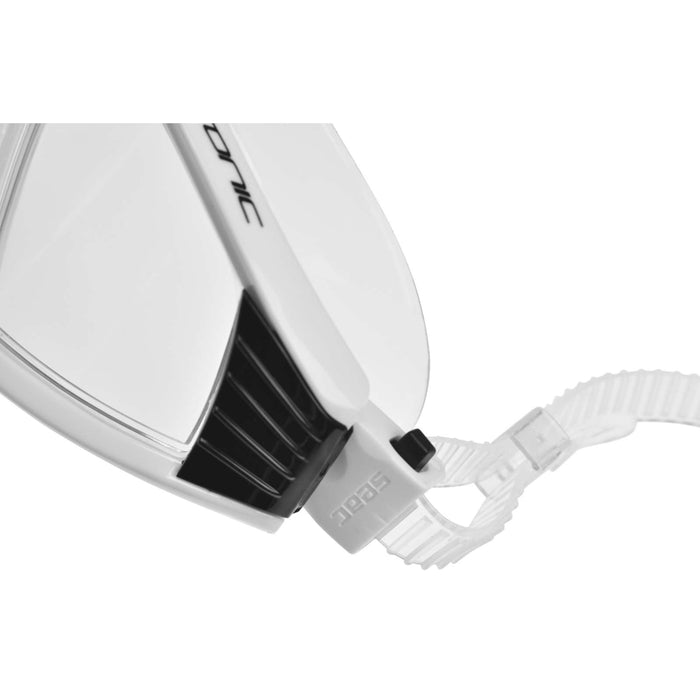 Masque de natation Sonic Blanc-Noir Lentilles Transparentes Seac 152-30WN-SKL