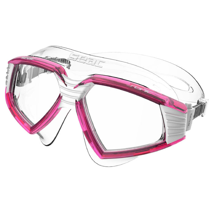 Masque de natation Sonic Blanc-Rose-Lentilles Transparentes Seac 152-30WP-SKL
