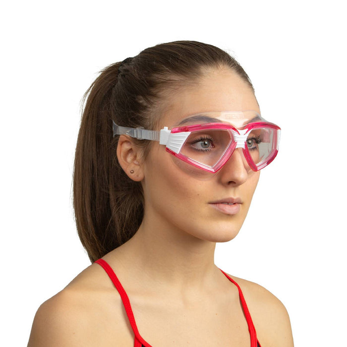 Masque de natation Sonic Blanc-Rose-Lentilles Transparentes Seac 152-30WP-SKL