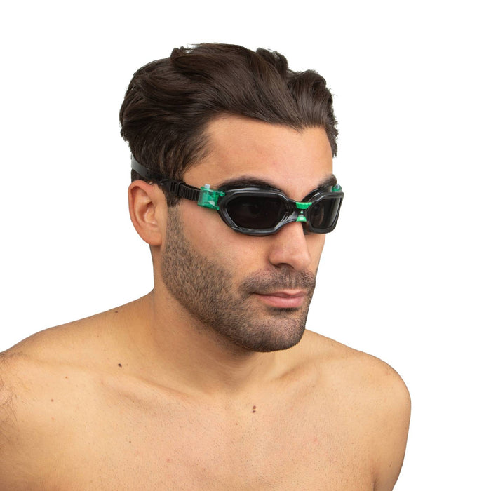 Lunettes de natation Aquatech Noir-Vert Seac 152-32NV