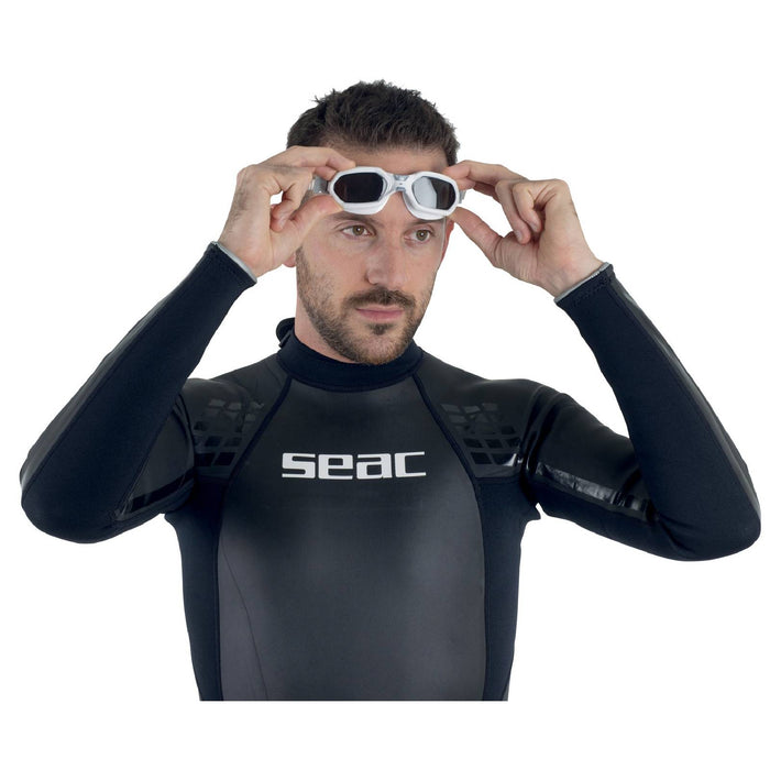 Lunettes de natation Aquatech Blanc-Argent Seac 152-32WAG
