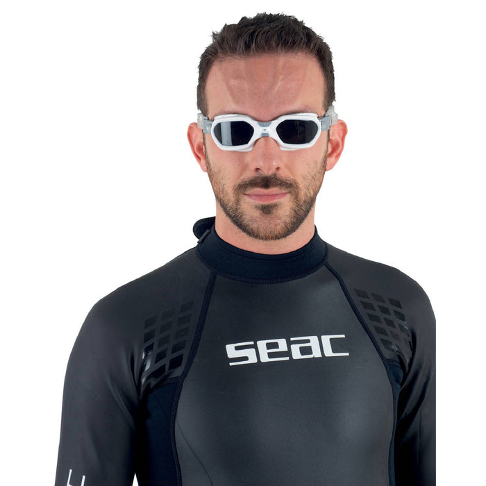 Lunettes de natation Aquatech Blanc-Argent Seac 152-32WAG