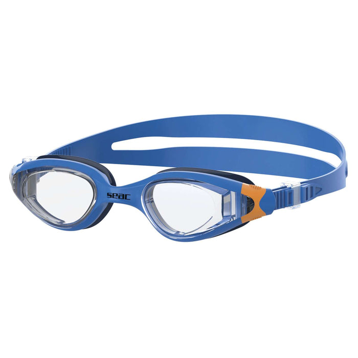 Lunettes de natation Ritmo Bleu-Orange Lentilles Claires Seac 152-37BO