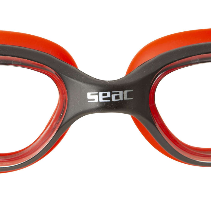 Lunettes de natation Ritmo Noir-Rouge Lentilles Claires Seac 152-37NR