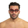 Lunettes de natation Ritmo Noir-Rouge Lentilles Claires Seac 152-37NR