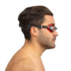 Lunettes de natation Ritmo Noir-Rouge Lentilles Claires Seac 152-37NR