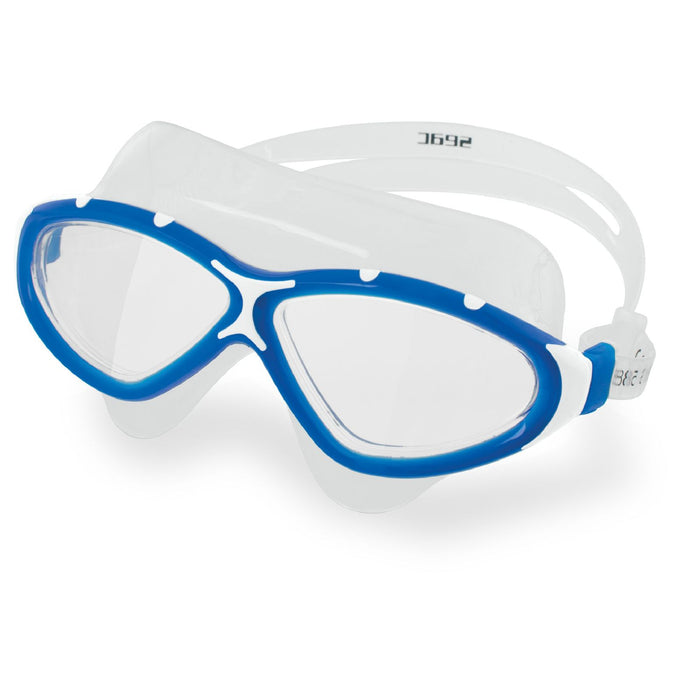 Masque de natation Profile Bleu-Blanc Lentilles Claires Seac 152-42BW-LT