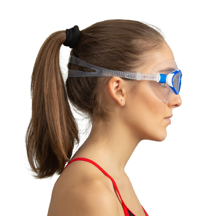 Masque de natation Profile Bleu-Blanc Lentilles Claires Seac 152-42BW-LT